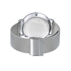 Montre bracelet en argent pour hommes pour le jour de Noël