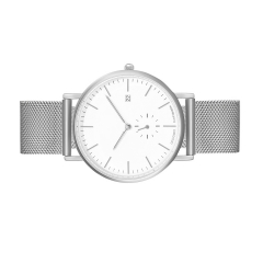 Montre bracelet en argent pour hommes pour le jour de Noël