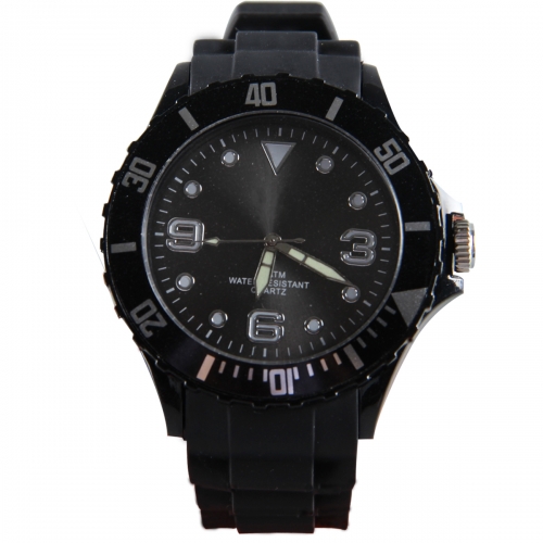 10ATM Montre bracelet en silicone 43MM Unisexe pour cadeaux de Noël Promot