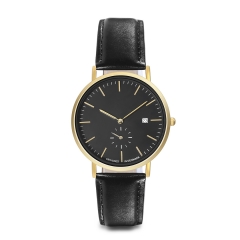 Montre bracelet en cuir de haute qualité pour hommes