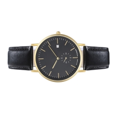 Montre bracelet en cuir de haute qualité pour hommes