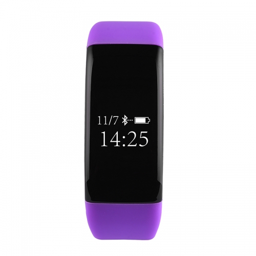 Bracelet sport V6 Purple Silicon Bracelet intelligent à charge rapide WaterProof rapide