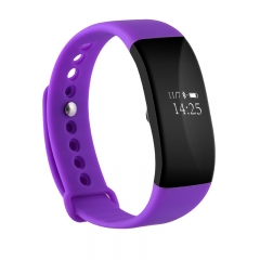 Bracelet sport V6 Purple Silicon Bracelet intelligent à charge rapide WaterProof rapide