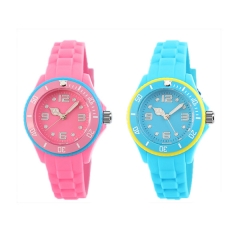 Montre Candy Color Kids Rubber pour le jour de Noël