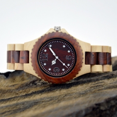 Vogue Horloge en quartz en bois pour homme