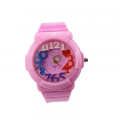 Regarder les enfants Montre de Noël Montre de sport en silicone colorée pour les filles