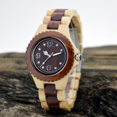 Vogue Horloge en quartz en bois pour homme