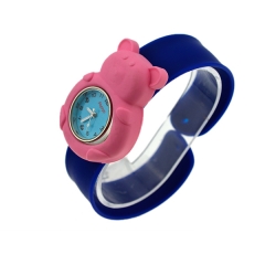 Montre cadeau de Noël montre silicone montre forme d'animal coloré pour enfants