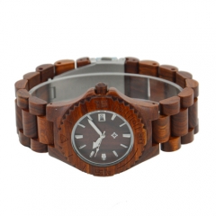 Montre à quartz en bois de qualité supérieure OEM Montre à quartz