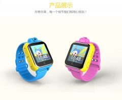 Montre intelligente pour enfants avec plus de caractéristiques Bracelet en silicone coloré Localisation GPS