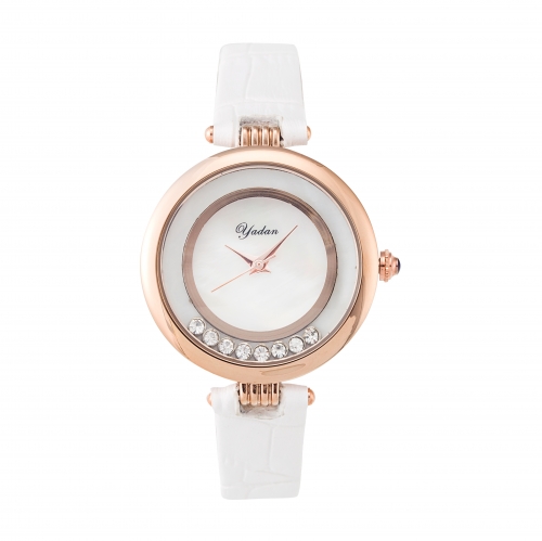 Belle montre de quartz imperméable à l'eau de Luxe pour Lady