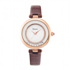 Belle montre de quartz imperméable à l'eau de Luxe pour Lady