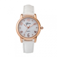 Rose Gold Casual Quartz mouvement suisse imperméable à l'eau Regarder pour femme