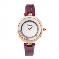 Belle montre de quartz imperméable à l'eau de Luxe pour Lady