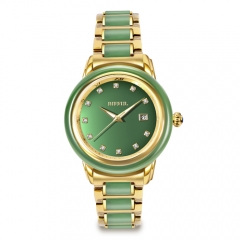 New Arrival Real Jade Watches Saphir verre quartz montre homme