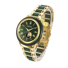 Montre de poignet en jade mécanique personnalisée de qualité supérieure personnalisée