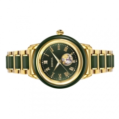 Montre de poignet en jade mécanique personnalisée de qualité supérieure personnalisée