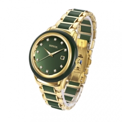 Mouvement mécanique suisse de luxe Hetian Jade Watch