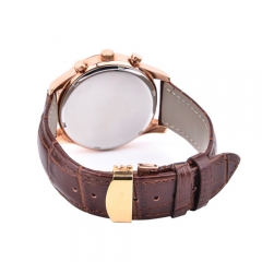 Homme homme d'affaires véritable montre bracelet en cuir